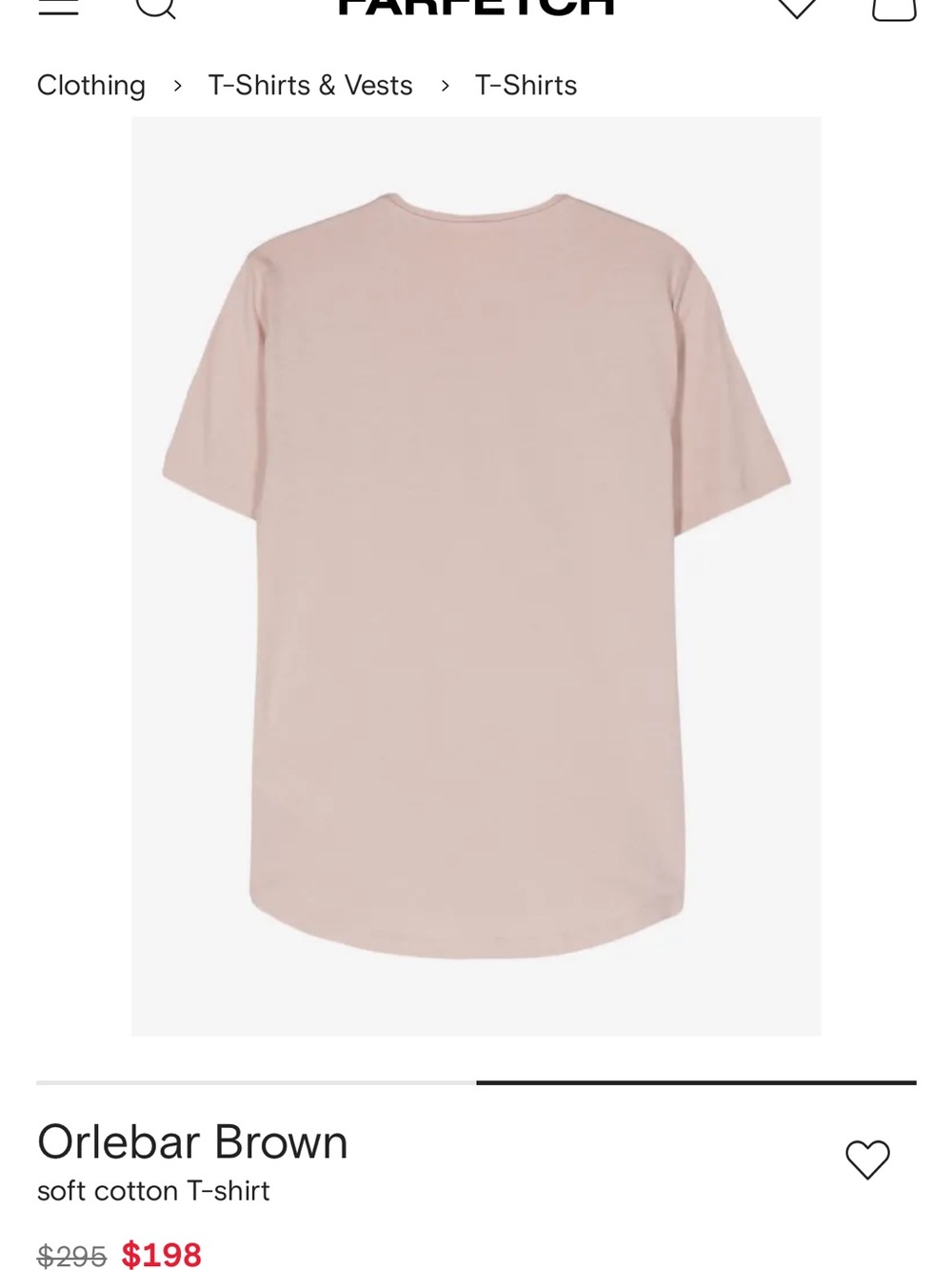 Orlebar Brown Men’s Short-Sleeve Cotton T-Shirt in Pale Pink